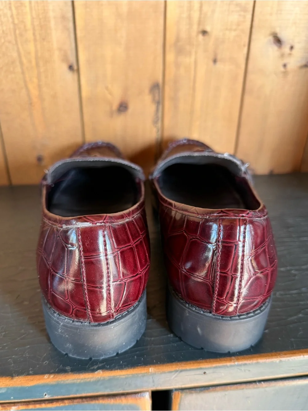 Anne Klein 2 iFlex Aklange Slip-on Loafer Burgundy Brown 9